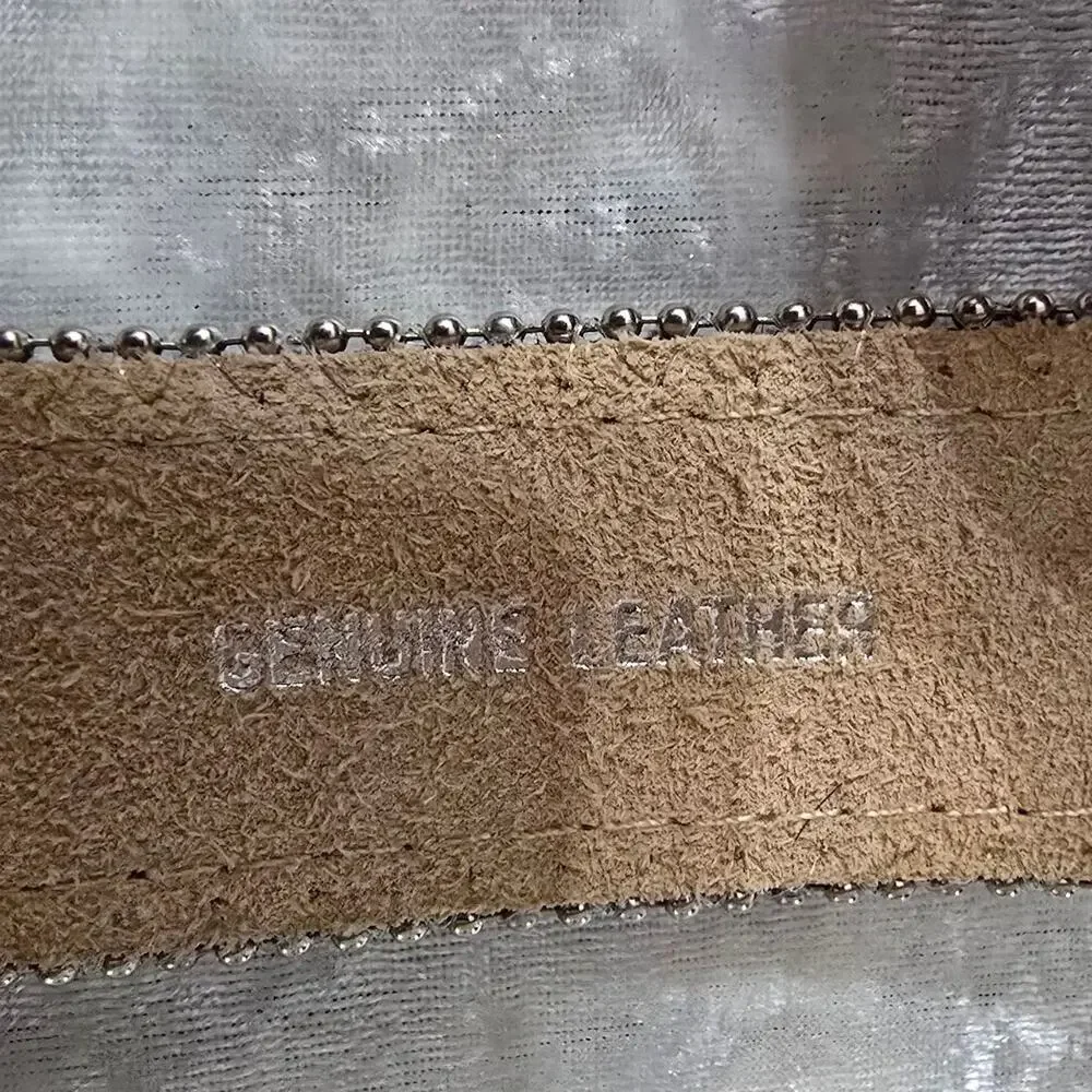 Leather show belt